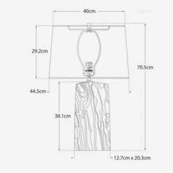 Sierra Table Lamp, Burnished Silver Leaf -Andrew Martin Sale Store 106449 sierra dimensions