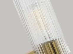 Vertical Ribbed Glass Wall Light -Andrew Martin Sale Store 1093050 brass 3