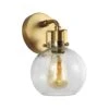 Sphere Seeded Glass Wall Light -Andrew Martin Sale Store 1093142 clara 1 wall light burnished brass
