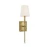 Brass And Linen Shade Wall Light -Andrew Martin Sale Store 1093401 baxley sconce brass