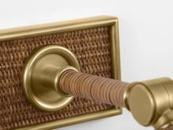 Rattan And Brass Picture Light -Andrew Martin Sale Store 1094046 halwell 18 picture light antique burnished brass natural rattan 3