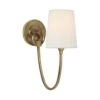 Single Curved Wall Light In Brass -Andrew Martin Sale Store 1094061 reed single sconce brass