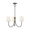 Curved Arm Chandelier In Bronze -Andrew Martin Sale Store 1094111 reed small chandelier bronze