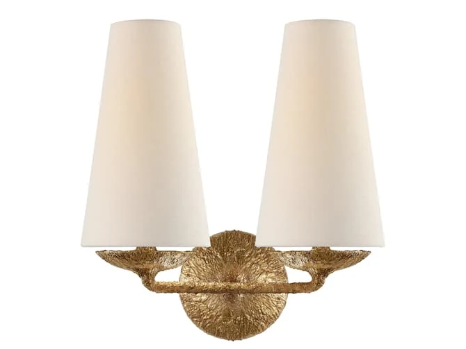 Wall Light In Gilded Plaster Finish 2 Wall Light In Gilded Plaster Finish - Image 2