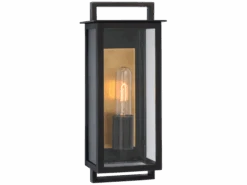 Outdoor Wall Lantern In Aged Iron