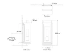 Outdoor Wall Lantern In Aged Iron -Andrew Martin Sale Store 115018 halle small narrow wall lantern tech