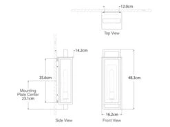 Outdoor Wall Lantern In Aged Iron -Andrew Martin Sale Store 115020 halle medium narrow wall lantern tech