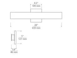 Slim Modern Wall Light -Andrew Martin Sale Store 118840 bau tech