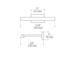 Modern Picture Light In Natural Brass -Andrew Martin Sale Store 118953 dessau picture light tech