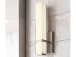 Rectangular Wall Light In Nickel