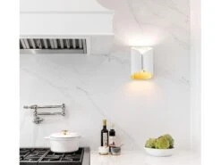 Wall Light In White With Gold Interior 6 Wall Light In White With Gold Interior -Andrew Martin Sale Store 119074 selfoss small wall light plaster white and brass life 1