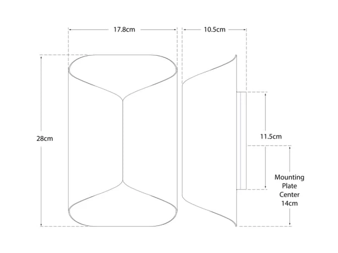 Wall Light In White With Gold Interior 4 Wall Light In White With Gold Interior - Image 4