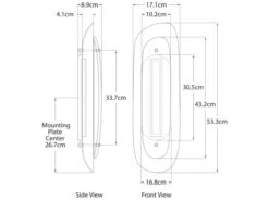 Tall Rounded Wall Light -Andrew Martin Sale Store 122333 samos tall sculpted sconce tech