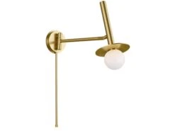 Pivot Wall Light In Burnished Brass