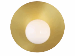 Angled Wall Light In Burnished Brass -Andrew Martin Sale Store 122384 nodes large angled sconce in burnished brass with white glass