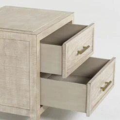 Raffles Bedside Table, Two Drawer -Andrew Martin Sale Store 136835 raffles nightstand detail2