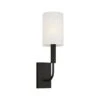 Minimalist Aged Iron Wall Light With Linen Shade -Andrew Martin Sale Store 140067 139978 brianna with shade