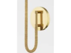 Aged Brass And Rattan Wall Light -Andrew Martin Sale Store 152910 z107i3eg