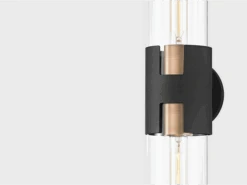 Vertical Wall Light -Andrew Martin Sale Store 153582 amando patina brass texture black 3