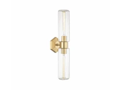 Fluted Glass Wall Light