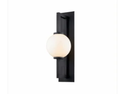 Textured Black Outdoor Wall Light