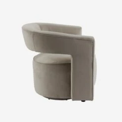 Madison Swivel Chair, Dove Grey Velvet -Andrew Martin Sale Store 204291 madison swivel chair dove grey side