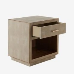Fitz Cream Bedside Table -Andrew Martin Sale Store 204665 fitz bedside table cream drawer open detail st0374