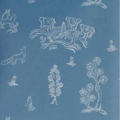 Wychwood Happy Blue Wallpaper