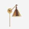 Boston Wall Light, Hand-Rubbed Antique Brass -Andrew Martin Sale Store 207654 boston wall light in antique brass