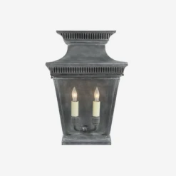 Elsinore Wall Lantern, Weathered Zinc