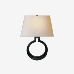 Ring Form Wall Light, Bronze