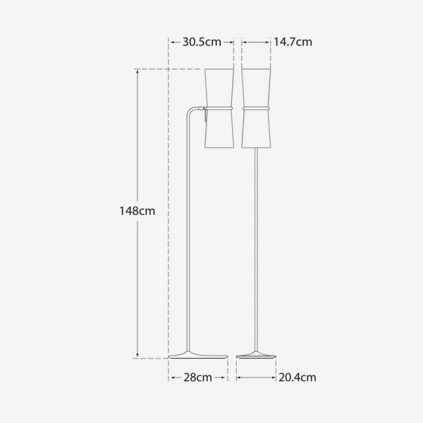 Clarkson Floor Lamp, Hand-Rubbed Antique Brass 4 Clarkson Floor Lamp, Hand-Rubbed Antique Brass - Image 4