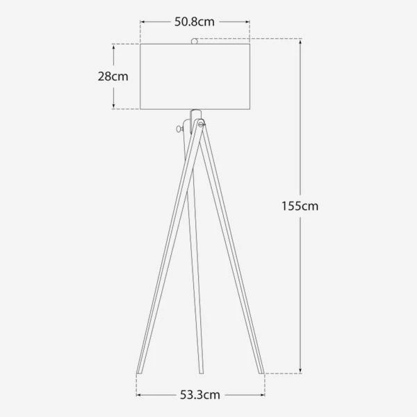 Tripod Floor Lamp, Tudor Brown 4 Tripod Floor Lamp, Tudor Brown - Image 4