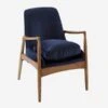 Crispin Chair Chair, Blue -Andrew Martin Sale Store 208150 crispin chair angle ch899
