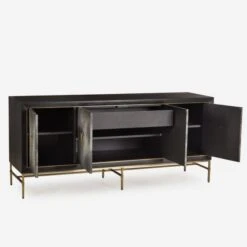 Edith Charcoal Sideboard, Charcoal Vintage -Andrew Martin Sale Store 208170 edith cabinet open