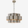 Arabelle Pendant Light, Burnished Silver Leaf -Andrew Martin Sale Store 208533 arabelle pendant in burnished silver leaf