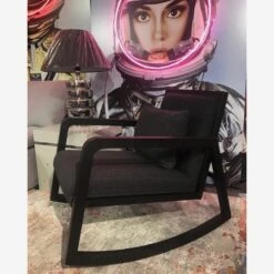 Jed Black Rocking Chair -Andrew Martin Sale Store 208630 jed lifestyle