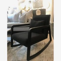 Jed Black Rocking Chair -Andrew Martin Sale Store 208633 jed lifestyle 2