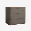 Hampstead Nightstand -Andrew Martin Sale Store 210494 hampstead nightstand 3 draws smoked oak angle web