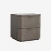 Hampstead Bedside Table -Andrew Martin Sale Store 210601 hampstead nightstand smoked oak 2 draw angle 2
