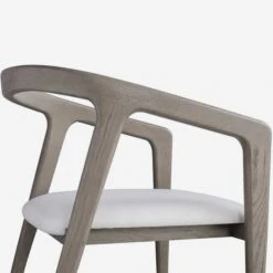 Hampstead Dining Chairs -Andrew Martin Sale Store 211590 hampstead dining chair smoked oak and fallon white leather detail 3