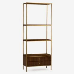 Rufus Bookcase, Dark -Andrew Martin Sale Store 213906 rufus bookcase angle bc0012