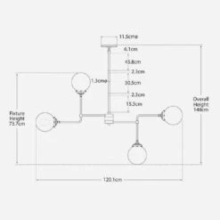 Bistro Chandelier, Polished Nickel -Andrew Martin Sale Store 214315 bistro chandelier lmp0397 lmp0398