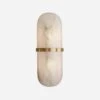 Melange Capsule Wall Light, Antique Burnished Brass -Andrew Martin Sale Store 214362 melange capsule burnished brass alabaster