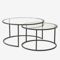 Harlan Black Nested Coffee Table -Andrew Martin Sale Store 214608 harlan black out