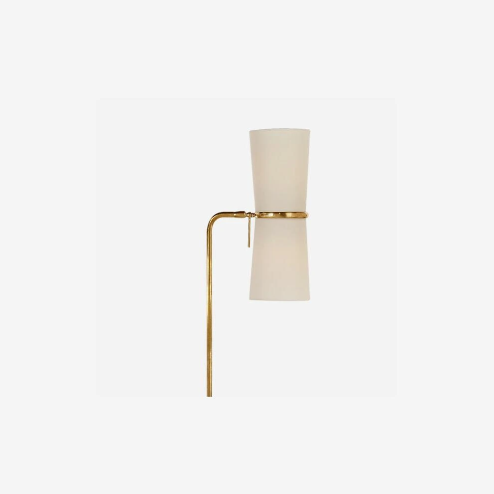 Clarkson Floor Lamp, Hand-Rubbed Antique Brass 3 Clarkson Floor Lamp, Hand-Rubbed Antique Brass - Image 3