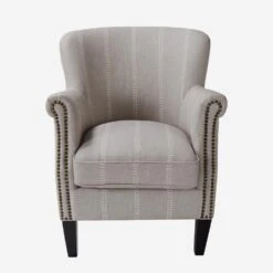 Greyhound Nile Stone Chair, Nile Stone -Andrew Martin Sale Store 214698 greyhiound chair in nile stone front ch0964 c