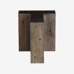 Wooden Letter T Alphabet Side Table