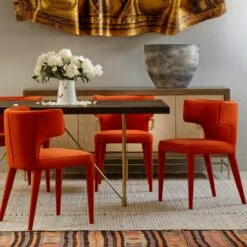 Juno Chair, Orange -Andrew Martin Sale Store 214789 juno chair orange lifestyle web optimised