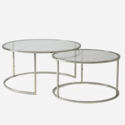 Harlan Silver Nested Coffee Table -Andrew Martin Sale Store 214843 harlan silver out